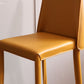 Tabouret de bar moderne avec dossier en cuir, tabouret de comptoir pour salon