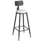 Modern Stone White Counter Set 1/2/3 Pieces Rectangle Storage Table and Stool Set Clearhalo 'Bar Furniture' 'furn' 'furn_home_bar_bar_sets' 'Furniture' 'Home Bars & Bar Sets' 'home_bar_bar_sets' 'Kitchen & Dining Furniture' 1200x1200_ba9c5c5a-ea44-46f0-983b-0d8cbde50d06