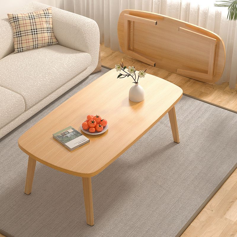 16"H Contemporary Coffee Table Folding Wooden Coffee Cocktail Table Clearhalo 'Coffee & Accent Tables' 'Coffee Tables' 'coffee_tables' 'furn' 'furn_coffee_tables' 'Furniture' 'Living Room Furniture' 1200x1200_ba9c6ebd-30ae-4fe9-aeb9-f2999ae32ff6