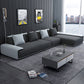 Faux leather Grey Sectional Armless Stain-Resistant Sectional for Living Room Clearhalo 'furn' 'furn_sectionals' 'Furniture' 'furniture_sectionals' 'kitchen' 'kitchen_sectionals' 'Living Room Furniture' 'Sectionals' 1200x1200_ba9eacf7-cfd0-4c89-bf5c-5be1424e193d