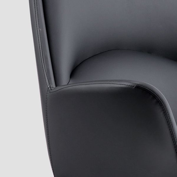 Contemporary Chair Black Leather Adjustable Seat Height Office Chair Clearhalo 'furn' 'furn_office_chair' 'Furniture' 'Office Chairs' 'Office Furniture' 'office_chair' 1200x1200_ba9f9c4a-aa63-4185-a86b-98259ff00fd4