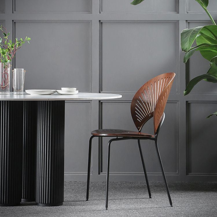 Sintered Stone Dining Table Modern Round Dining Table with Wooden Base Clearhalo ' dining_table' 'Dining Tables & Seating' 'Dining Tables' 'furn' 'furn_dining_table' 'Furniture' 'furniture_dining_table' 'Kitchen & Dining Furniture' 'kitchen&dining_furn' 'kitchen' 'kitchen_dining_table' 1200x1200_baa38036-ac16-4167-8e7a-9009f5a878b7