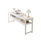 Zeitgenössischer Home Office Schreibtisch Holz H-Form Basis Schreibschalter, 29,5 "H.