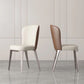 Faux Leather Side Chair Contemporary Armless Kitchen Dining Side Chair
