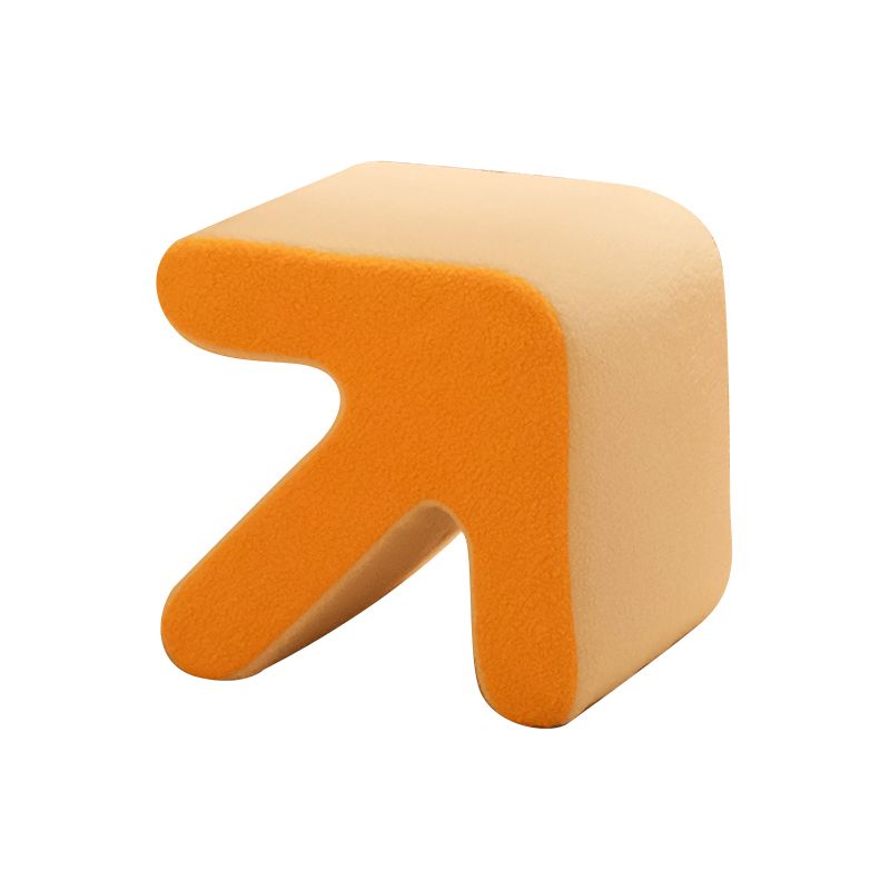 Eigentijdse contrastkleur pouf stoel fluwelen pijlvorm scheurbestendige stoel ottoman