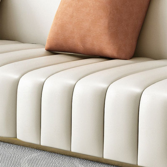 Moderne lederen bank voor woonkamer Tuxedo arm bank met strakke achterstoelen