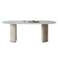 Traditional Luxury Dining Table Oval Sintered Stone Table with Double Pedestal Base Clearhalo 'Dining Tables & Seating' 'Dining Tables' 'dining_table' 'furn' 'furn_dining_table' 'Furniture' 'furniture_dining_table' 'Kitchen & Dining Furniture' 'kitchen' 'kitchen_dining_table' 1200x1200_baa99b37-f2d1-43fd-88a6-34640f554d49