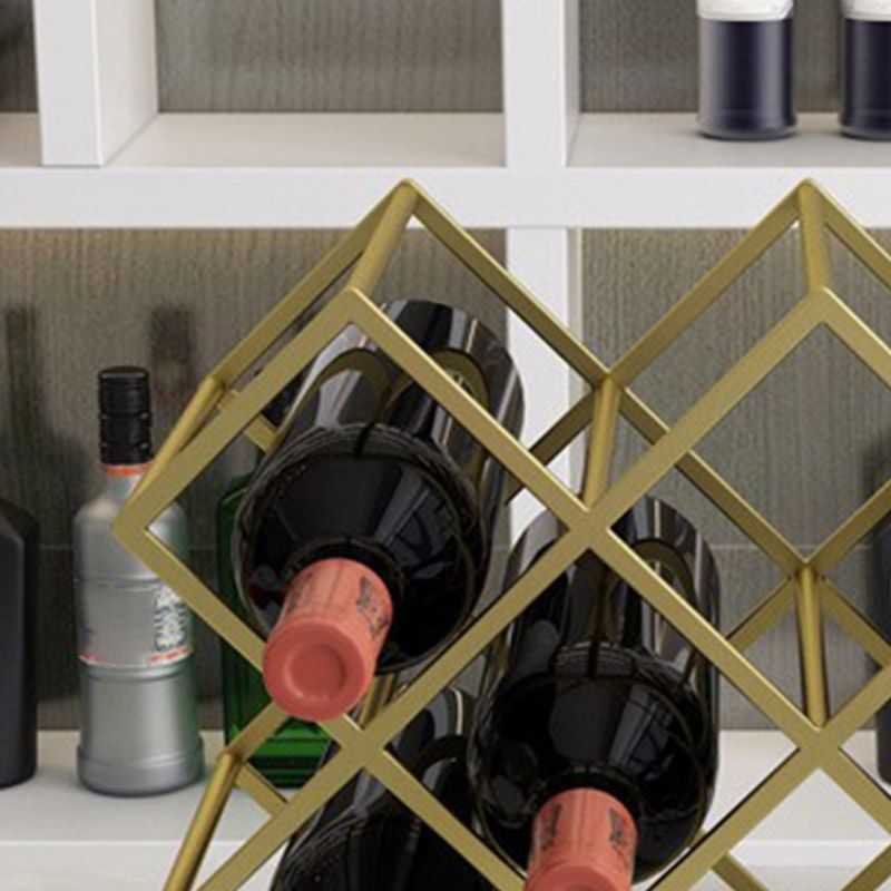 Tabletop Glam Style Wine Rack Metal Wine Bottle Rack for Living Room Clearhalo 'furn' 'furn_wine_racks' 'Furniture' 'Kitchen & Dining Furniture' 'Wine Racks' 'wine_racks' 1200x1200_baaab1c3-b21c-40c6-a877-3416afee9035