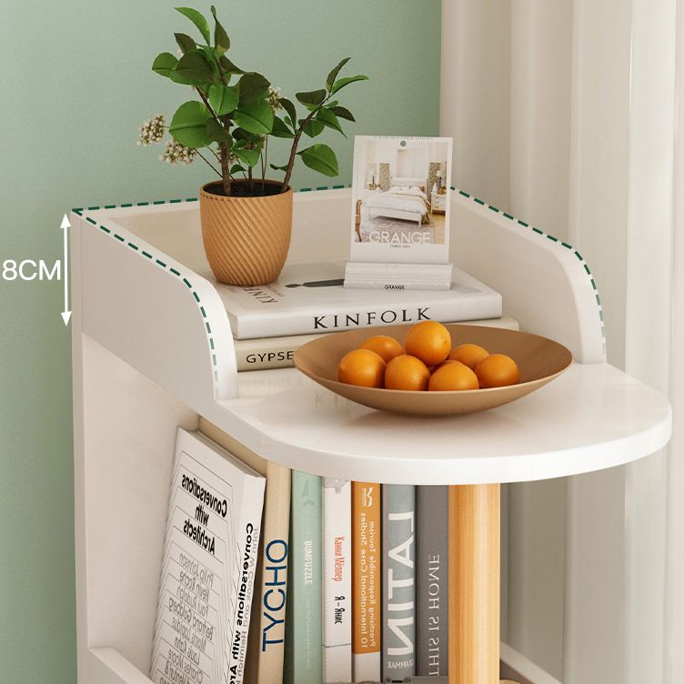 Modern Closed Back Book Shelf Wooden Bookcase for Living Room