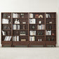 Moderne stijl gesloten back -boekenplank standaard massief houten boekenkast met laden