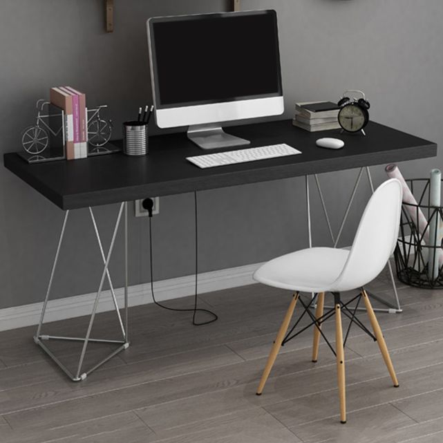 Contemporary Rectangular Writing Desk Pine Solid Wood Office Desk Clearhalo 'Furniture' 'furniture_office_desk' 'Office Desks' 'Office Furniture' 'office_desk' 1200x1200_baac8b7d-603d-49d8-8608-eb2a03d4a30b
