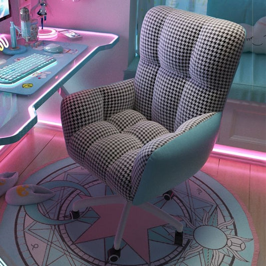 Silla de oficina contemporánea asiento ajustable altura silla de escritorio con ruedas