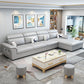 L-shape Faux Leather/Linen Sofa and Chaise Right Hand Facing Sectional with Storage Clearhalo 'furn' 'furn_sectionals' 'Furniture' 'furniture_sectionals' 'Living Room Furniture' 'Sectionals' 1200x1200_bab09280-07b0-4f93-bb44-f2906ae3305d