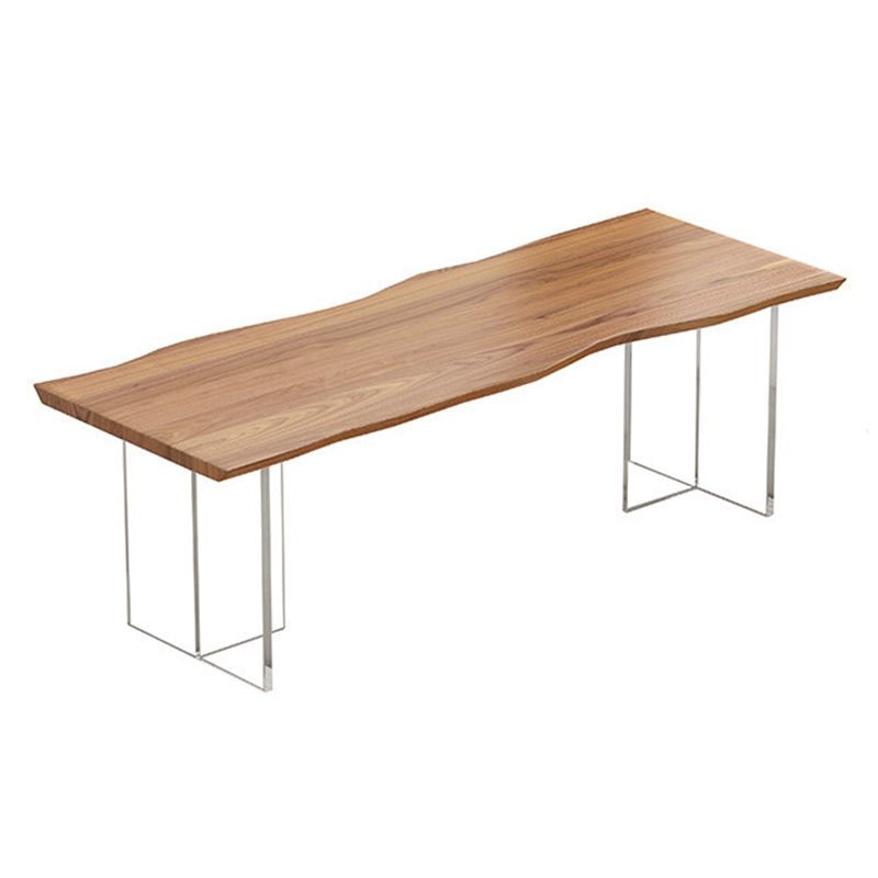 Rectangle Double Pedestal Dining Table Modern Wood Table for Dining Room Clearhalo 'Dining Tables & Seating' 'Dining Tables' 'dining_table' 'furn' 'furn_dining_table' 'Furniture' 'Kitchen & Dining Furniture' 1200x1200_bab0fa1a-8ed7-4666-97e6-2d73106d8840