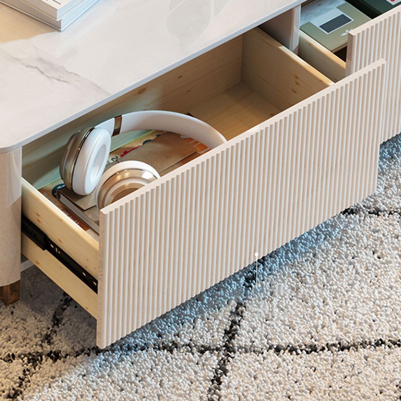 Modern TV Media Console Stone TV Stand Console with 3 Drawers Clearhalo 'furn' 'furn_tv_stands_entertainment_centers' 'Furniture' 'Living Room Furniture' 'TV Stands & Entertainment Centers' 'TV Stands & Media Storage Furniture' 'tv_stands_entertainment_centers' 1200x1200_bab1d42e-700e-40be-842b-01b7d6330273