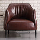 31"Wide Modern Faux Leather Sloped Arms Barrel Chair with Basic Four Legs Clearhalo 'Accent Chairs' 'accent_chairs' 'Chairs & Seating' 'Furniture' 'furniture_accent_chairs' 'Living Room Furniture' 1200x1200_bab3162b-1184-49cd-933d-4fdd2e905fb9