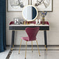 Contemporary Makeup Vanity Desk Double Drawers Vanity Dressing Table