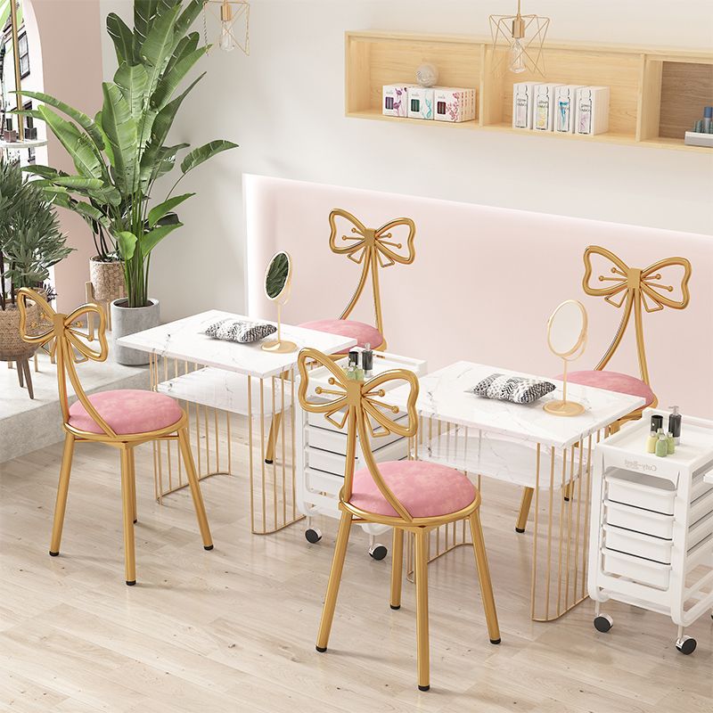 Scandinavian Style Upholstered Armless Dining Chair Open Back Dining Single Chair Clearhalo ' kitchen&dining_furn' 'Dining Chairs' 'Dining Tables & Seating' 'dining_chair' 'furn' 'furn_dining_chair' 'Furniture' 'furniture_dining_chair' 'Kitchen & Dining Furniture' 'kitchen' 1200x1200_bab553d6-252d-4f83-87a2-c62a6124b844