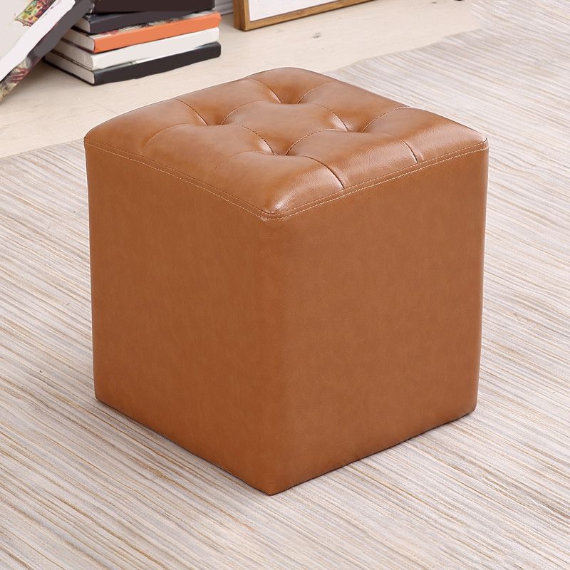 Moderno pouf in pelle di cuoio resistente all'acqua Pouf per soggiorno