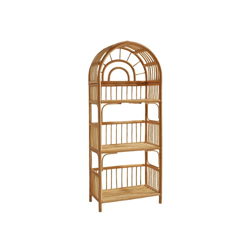Contemporary Bamboo Bookcase Home Standard Bookshelf in Natural Clearhalo 'Bookcases' 'furn' 'furn_bookcases' 'Furniture' 'Office Furniture' 1200x1200_bab93c02-a7ae-4ddc-b4a6-404b9611cf84