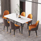 Industrial Home Sintered Stone Dining Table 4 Legs Base Rectangle Table Clearhalo ' dining_table' 'Dining Tables & Seating' 'Dining Tables' 'furn' 'furn_dining_table' 'Furniture' 'furniture_dining_table' 'Kitchen & Dining Furniture' 'kitchen&dining_furn' 'kitchen' 'kitchen_dining_table' 1200x1200_babaa16f-d1db-4ec2-9a93-b3b2d7e15ab9