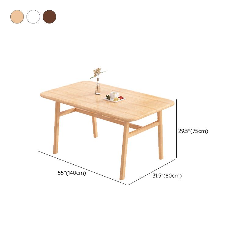 Glam Style Dining Wood Table Dining Rectangle Table for Home Use Clearhalo 'Dining Tables & Seating' 'Dining Tables' 'dining_table' 'furn' 'furn_dining_table' 'Furniture' 'Kitchen & Dining Furniture' 1200x1200_babe3565-4140-4842-84de-edfb5a44819d