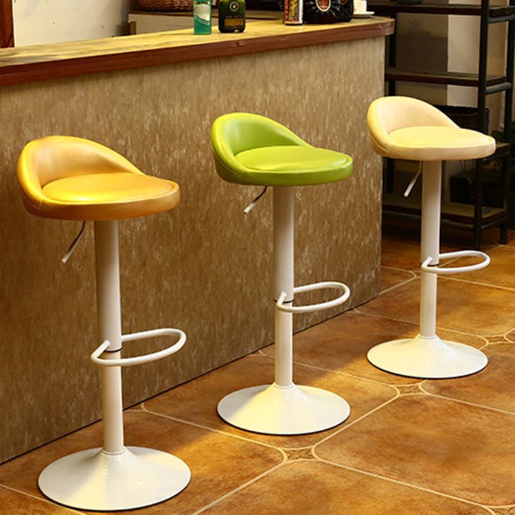 Industrial Metal Adjustable Swivel Barstool with Cushion 32" Height Bar Stool 1 Piece Clearhalo 'Bar Furniture' 'Bar Stools' 'bar_stools' 'furniture_bar_stools' 'Kitchen & Dining Furniture' 'kitchen&dining_furn' 'kitchen' 'kitchen_furn' Furniture' 1200x1200_babedefe-dcdd-4d7a-82b6-2a48997262cc