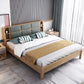 84.65 inch Wide Contemporary Bed Frame Rubberwood Bed with Storage Clearhalo 'Bedroom Furniture' 'Beds' 'furn' 'furn_beds' 'Furniture' 1200x1200_babf1556-002b-4b52-bbf4-d431dca57325