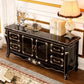 Glam Style Sideboard Wood Sideboard with Door and Drawer for Living Room Clearhalo 'buffet_sideboard' 'Buffets & Sideboards' 'furn' 'furn_buffet_sideboard' 'Furniture' 'Kitchen & Dining Furniture' 1200x1200_bac0ce63-9704-48e5-9ced-f6b3102ee2e1