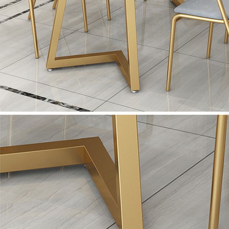 Marble Dining Site Table Traditional Luxury Rectangle Dining Table for Kitchen Home Clearhalo ' dining_table' 'Dining Tables & Seating' 'Dining Tables' 'furn' 'furn_dining_table' 'Furniture' 'furniture_dining_table' 'Kitchen & Dining Furniture' 'kitchen&dining_furn' 'kitchen' 'kitchen_dining_table' 1200x1200_bac2d21d-e2c0-4896-b79c-be2797b9e29a