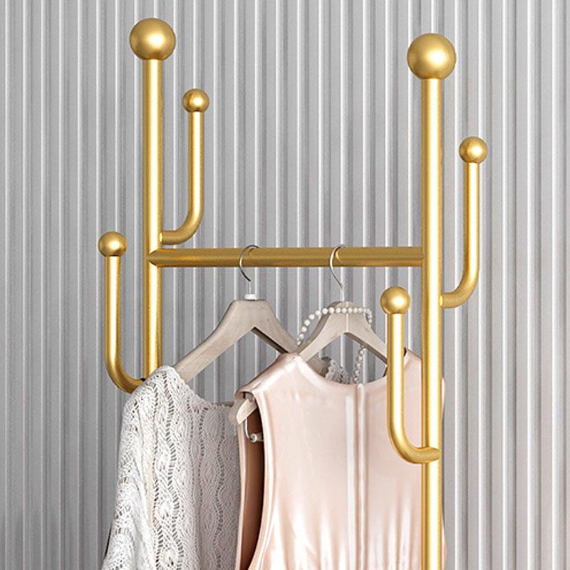Moderne Metall -Eingangshalle Hall Tree Storage Bench Haken freistehende Kleiderbügel