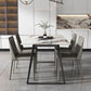 Modern 1/4/5/7 Pieces Dinette Set with Sintered Stone Top Rectangle Dining Table Set Clearhalo 'Dining Room Sets' 'Dining Tables & Seating' 'dining_room_set' 'furn' 'furn_dining_room_set' 'Furniture' 'furniture_dining_room_set' 'Kitchen & Dining Furniture' 1200x1200_bac3db79-390a-4fc2-92db-df6319164ba3