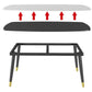Modern Sintered Stone Standard Dining Table Rectangle Shape Dining Table for Kitchen Clearhalo ' dining_table' 'Dining Tables & Seating' 'Dining Tables' 'furn' 'furn_dining_table' 'Furniture' 'furniture_dining_table' 'Kitchen & Dining Furniture' 'kitchen&dining_furn' 'kitchen' 'kitchen_dining_table' 1200x1200_bac3e594-7818-498a-9519-230f38907eb7