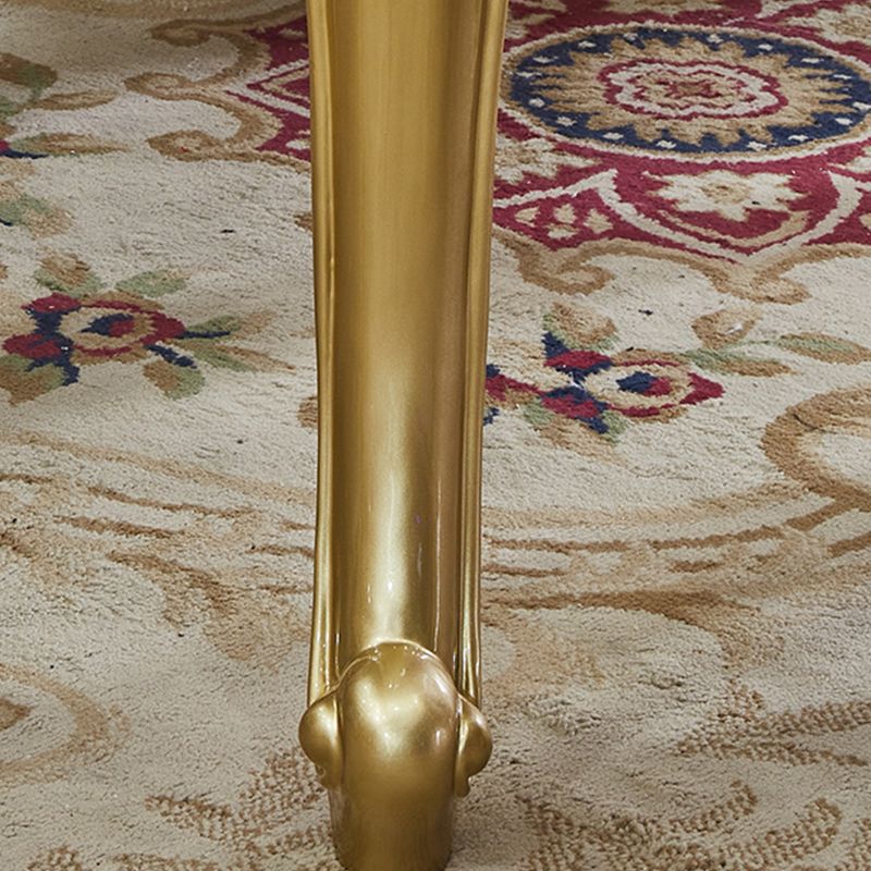 Mesa de comedor de mesa de mármol Top Rectangle con 4 patas de madera