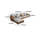 ARME SLOPED Sectional Sectional Modern 5 places en cuir en cuir