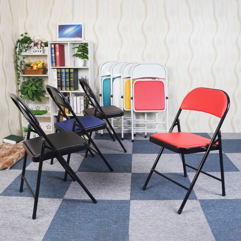 Contemporary Style Dining Chair Dining Armless Folding Side Chair with Metal Legs Clearhalo ' kitchen&dining_furn' 'Dining Chairs' 'Dining Tables & Seating' 'dining_chair' 'furn' 'furn_dining_chair' 'Furniture' 'furniture_dining_chair' 'Kitchen & Dining Furniture' 'kitchen' 1200x1200_bac51b52-5106-4672-a95c-399345fd65ba