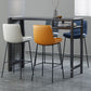 Contemporary Metal Leather Bar Stools Indoor Barstool with Cushion and Low Back Clearhalo 'Bar Furniture' 'Bar Stools' 'bar_stools' 'furn' 'furn_bar_stools' 'furniture_bar_stools' 'Kitchen & Dining Furniture' 'kitchen&dining_furn' 'kitchen' 'kitchen_furn' Furniture' 1200x1200_bac531a7-5ae5-49d3-9baa-06665ec052e5