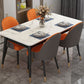 Modern Style Sintered Stone Dining Set with Rectangle Shape Dinette Set with 4 Legs Table Clearhalo 'Dining Room Sets' 'Dining Tables & Seating' 'dining_room_set' 'furn' 'furn_dining_room_set' 'Furniture' 'furniture_dining_room_set' 'Kitchen & Dining Furniture' 'kitchen&dining_furn' 'kitchen' 1200x1200_bac54e80-0c93-4895-b6e4-35874a49d27f