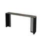 Modern Rectangle Bar Dining Table Indoor Bar Height Table with Iron Base 42-Inch Top Clearhalo 'Bar Furniture' 'Bar Tables' 'bar_tables' 'furn' 'furn_bar_tables' 'Furniture' 'furniture_bar_tables' 'Kitchen & Dining Furniture' 'kitchen&dining_furn' 'kitchen' 1200x1200_bac64243-fd62-4c75-83bd-c787a16f3199