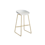 Metal Barstools Glam Armless Bar Stools with Gold Metal Legs