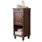 15.7" W 1 - Door Accent Cabinet in Rubberwood with Open Storage Clearhalo 'Cabinets & Chests' 'cabinets_chests' 'furn' 'furn_cabinets_chests' 'Furniture' 'Living Room Furniture' 1200x1200_bac7384d-5212-482e-a2ae-d2e9a1b3d3b8