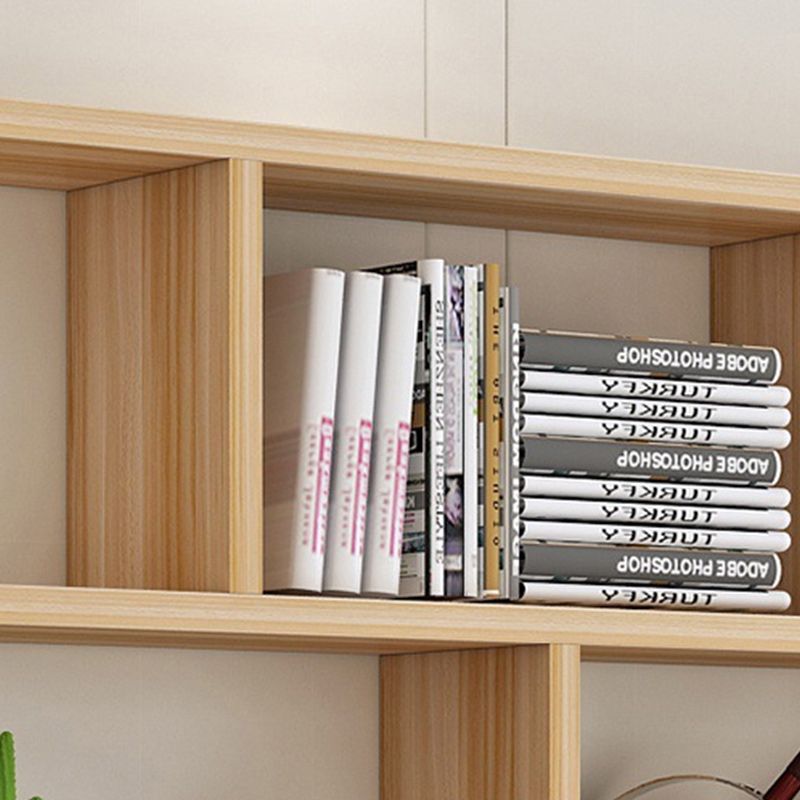 Contemporary Engineered Wood Bookcase Wall Mounted Book Shelf for Office