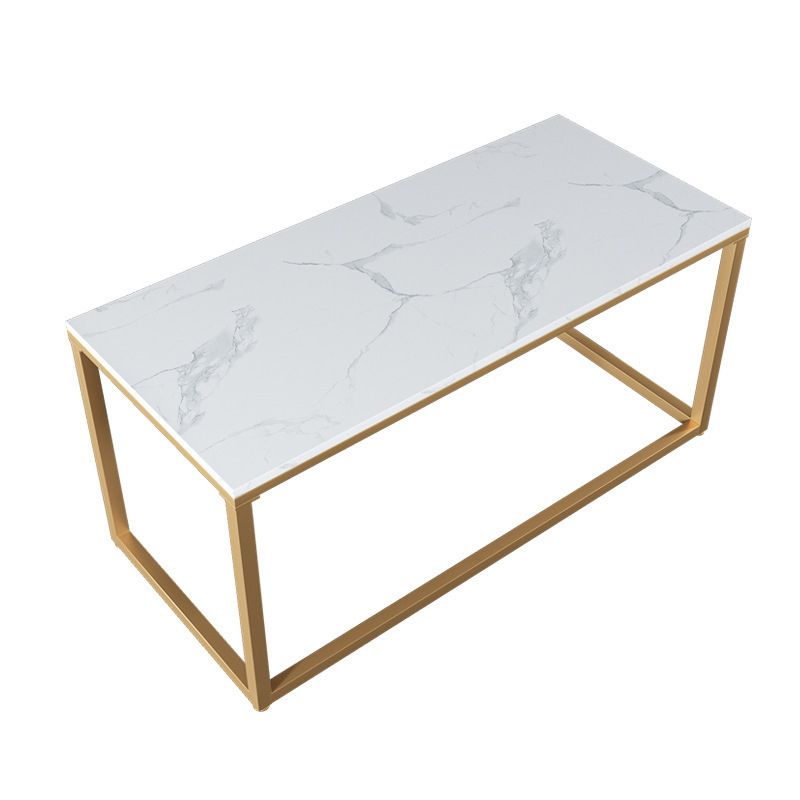 Glam Stone Office Desk 29.53-inch Tall Rectangular Writing Desk Clearhalo 'furn' 'furn_office_desk' 'Furniture' 'Office Desks' 'Office Furniture' 'office_desk' 1200x1200_bac84450-71fe-46cb-87ad-6546df7cbce6