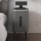 Contemporary Bed Nightstand Stone Bedside Cabinet with Drawers