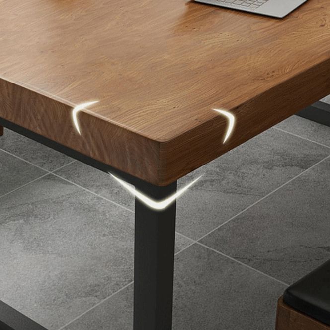 Bureau d'écriture en bois marron