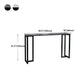 Contemporary Rectangle Bar Dining Table Indoor Bar Table with Black Metal Base Clearhalo 'Bar Furniture' 'Bar Tables' 'bar_tables' 'furn' 'furn_bar_tables' 'Furniture' 'furniture_bar_tables' 'Kitchen & Dining Furniture' 'kitchen&dining_furn' 'kitchen' 1200x1200_bacaae34-3fd8-43c8-aaff-c63ca426f8f1