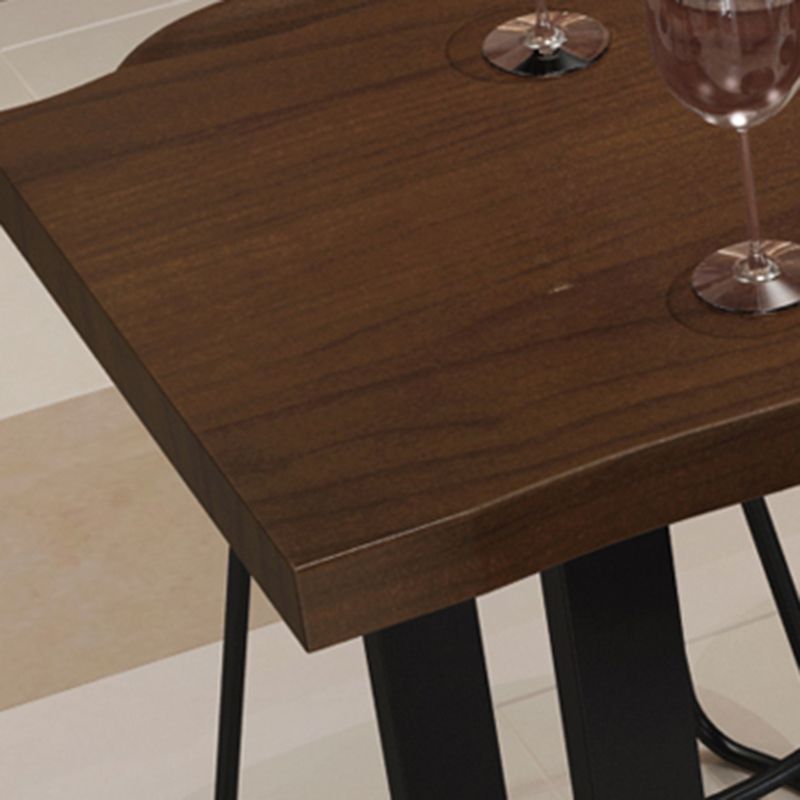 Set da pranzo per pub Glam Wood 1/2/5/7/9 pezzi Set tavolo da bar pub in marrone