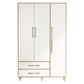 Wooden Wardrobe Closet With Shelves Contemporary Wardrobe Armoire Clearhalo 'Armoires & Wardrobes' 'armoires_wardrobes' 'Bedroom Furniture' 'furn' 'furn_armoires_wardrobes' 'Furniture' 1200x1200_baccb556-2d4d-4bba-ab03-0d5231de3fd7