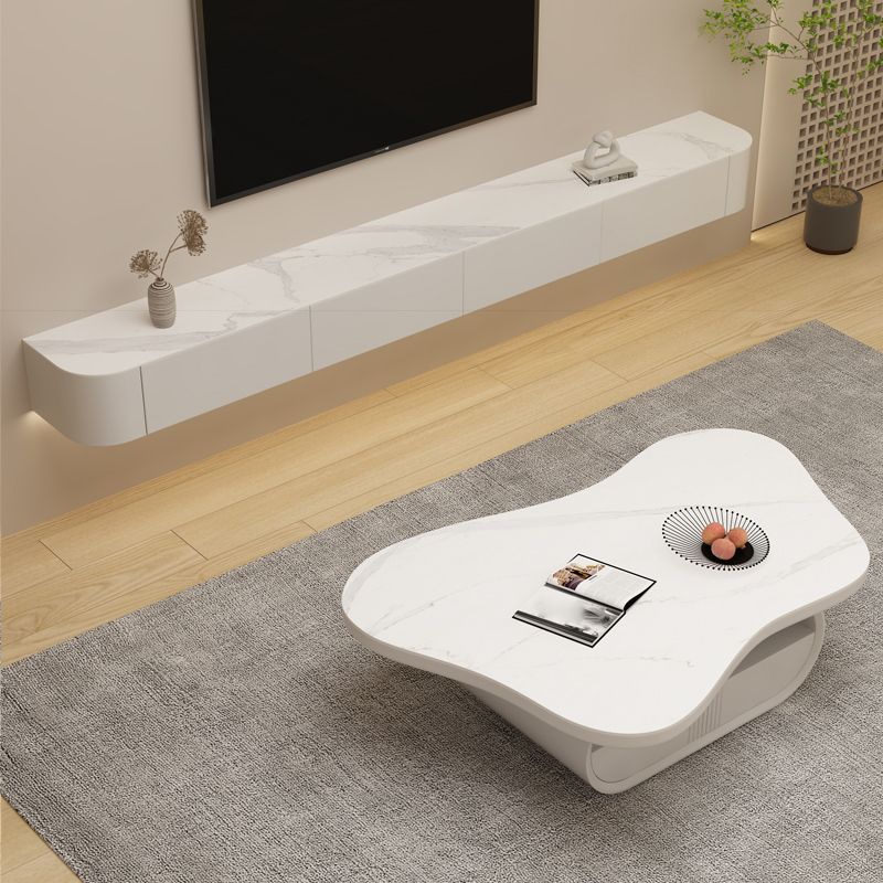 Contemporary White TV Console Wall Mounted Wood Media Console Clearhalo 'furn' 'furn_tv_stands_entertainment_centers' 'Furniture' 'Living Room Furniture' 'TV Stands & Entertainment Centers' 'TV Stands & Media Storage Furniture' 'tv_stands_entertainment_centers' 1200x1200_bace0942-aeb9-43fe-8204-79e1efc0501b