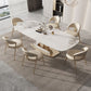 Nordic 1/4/5/7/9 Pieces Rectangle Dining Set Sintered Stone Top Dinette Table Set